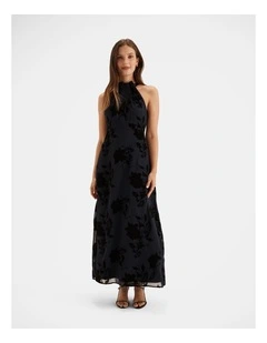 Felicity Halter Neck Gown in Navy