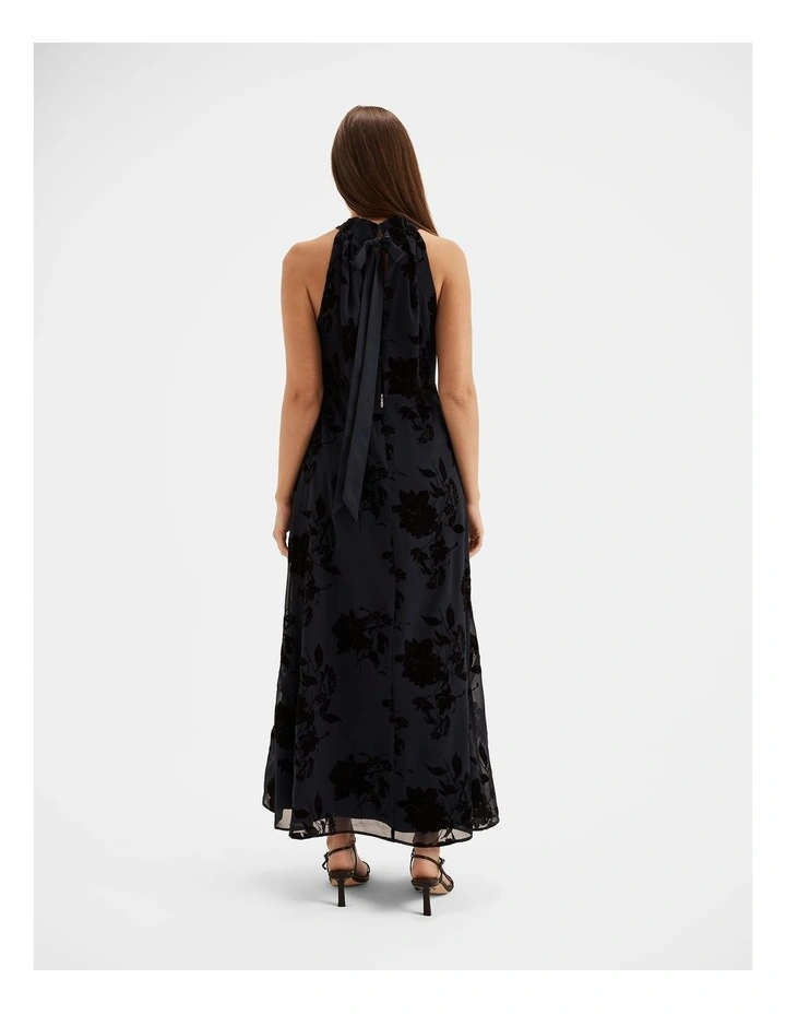 Felicity Halter Neck Gown in Navy image 2