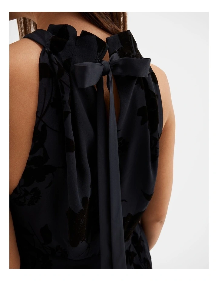 Felicity Halter Neck Gown in Navy image 5