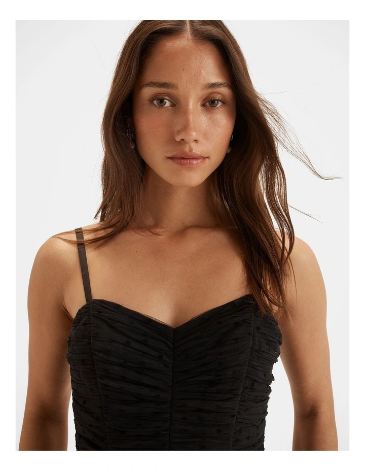 Audrey Black Midi Dress image 3