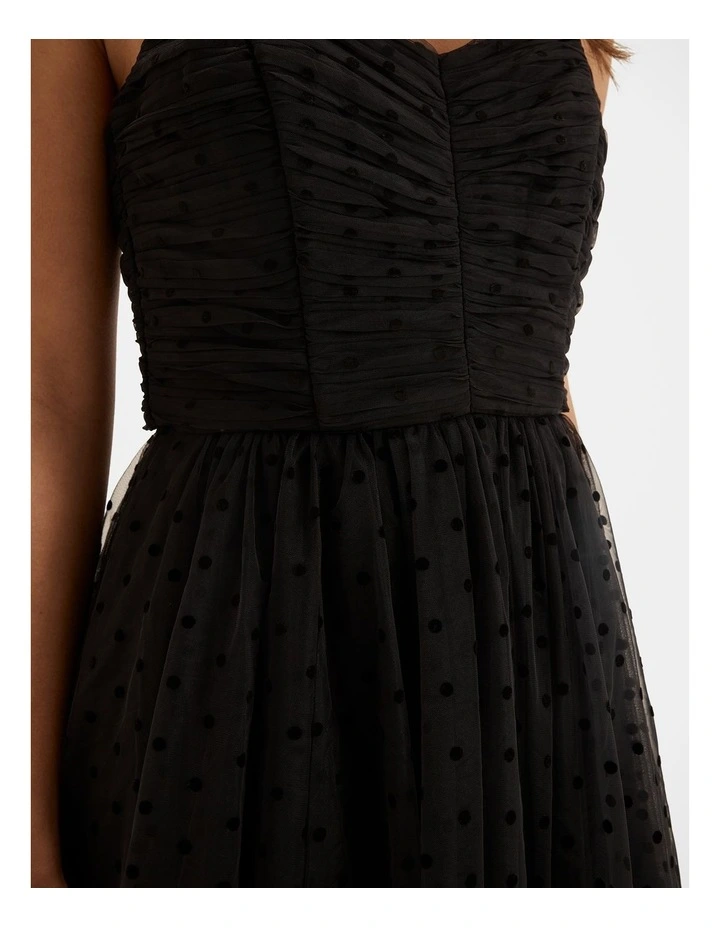 Audrey Black Midi Dress image 5