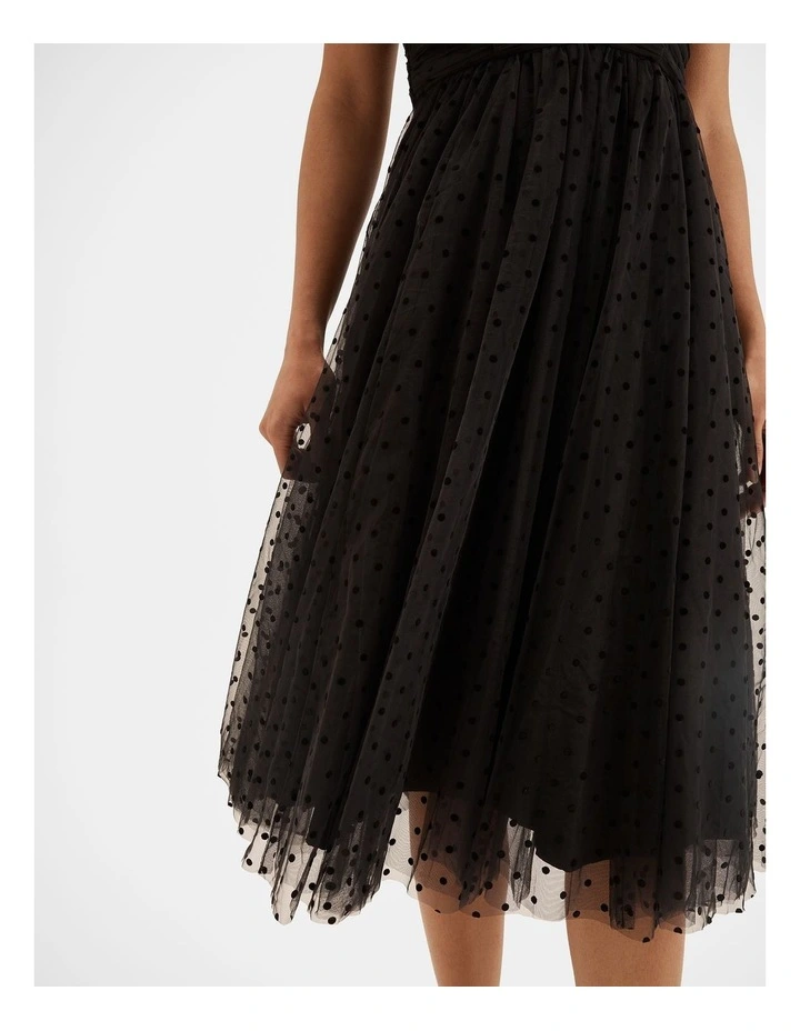 Audrey Black Midi Dress image 6