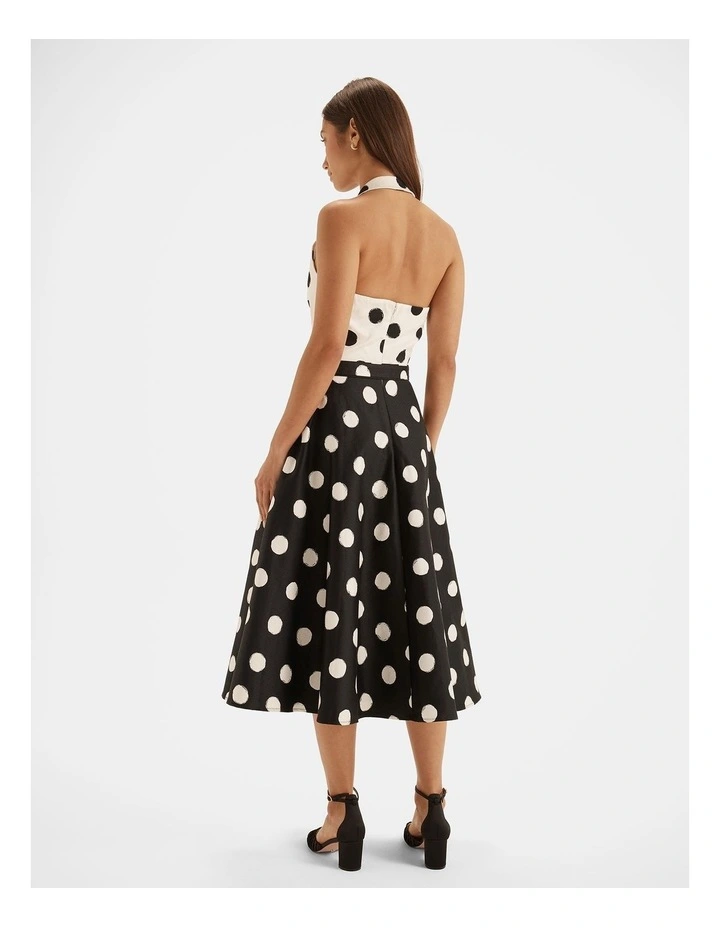 Sprtiz Poka Dot Halter Dress image 2