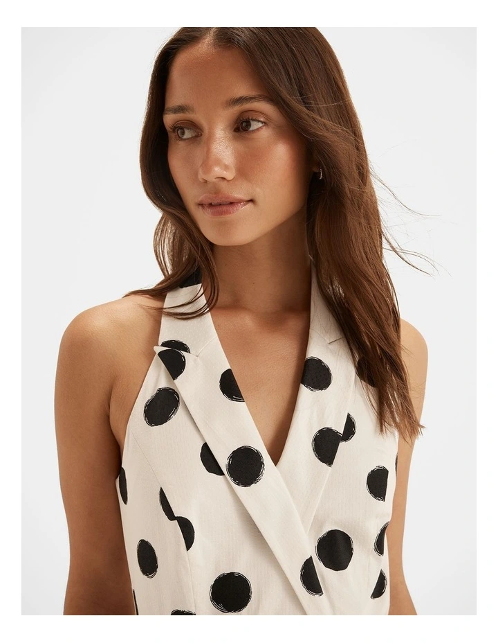 Sprtiz Poka Dot Halter Dress image 5