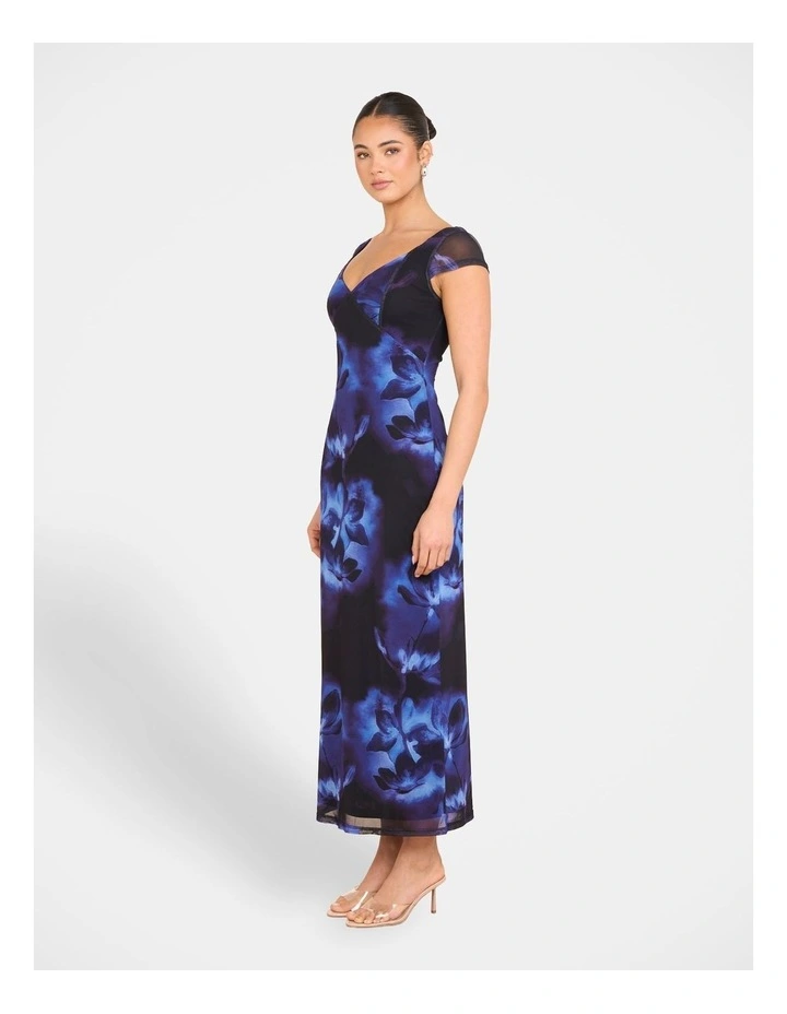 Xavier Cap Sleeve Maxi Dress in Multi image 3