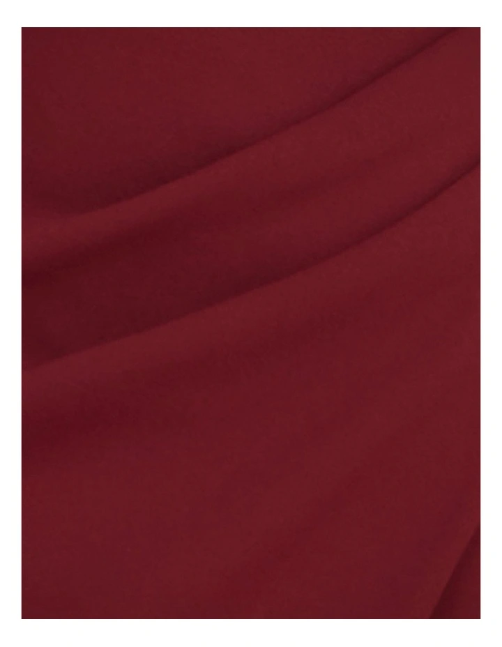 Elise Asymmetric Midi Dress in Red image 6