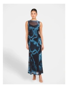 Raina Sheer Mesh Maxi Dress