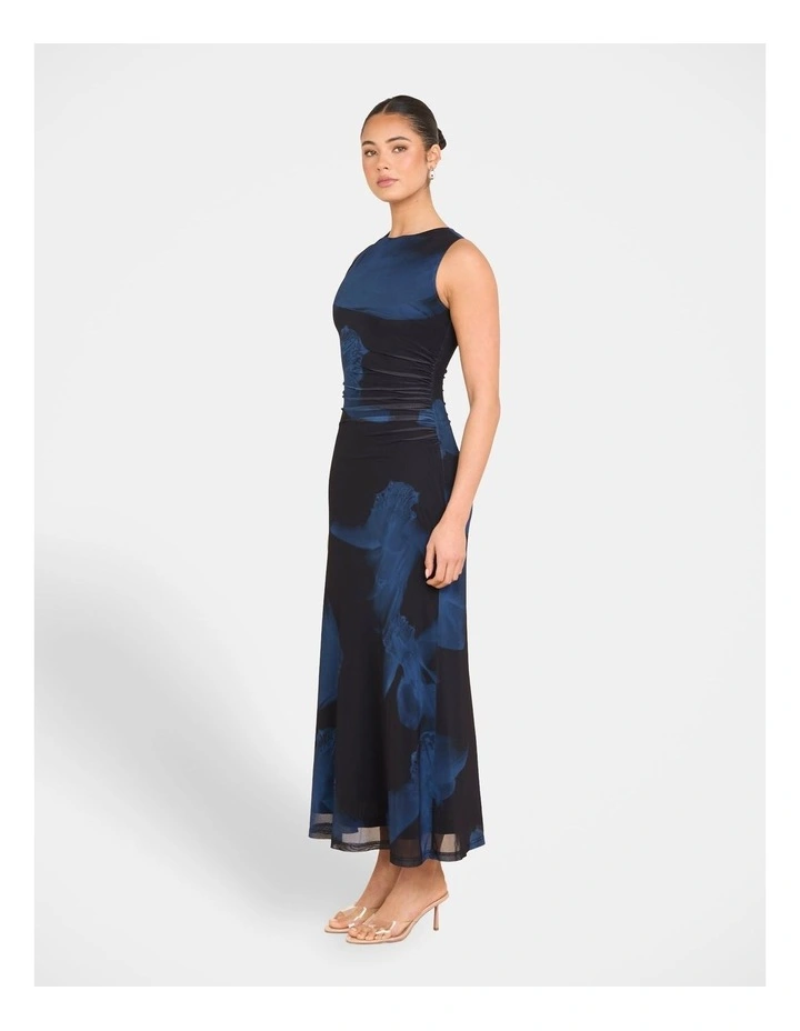Ilka High Neck Maxi Dress in Multi image 3