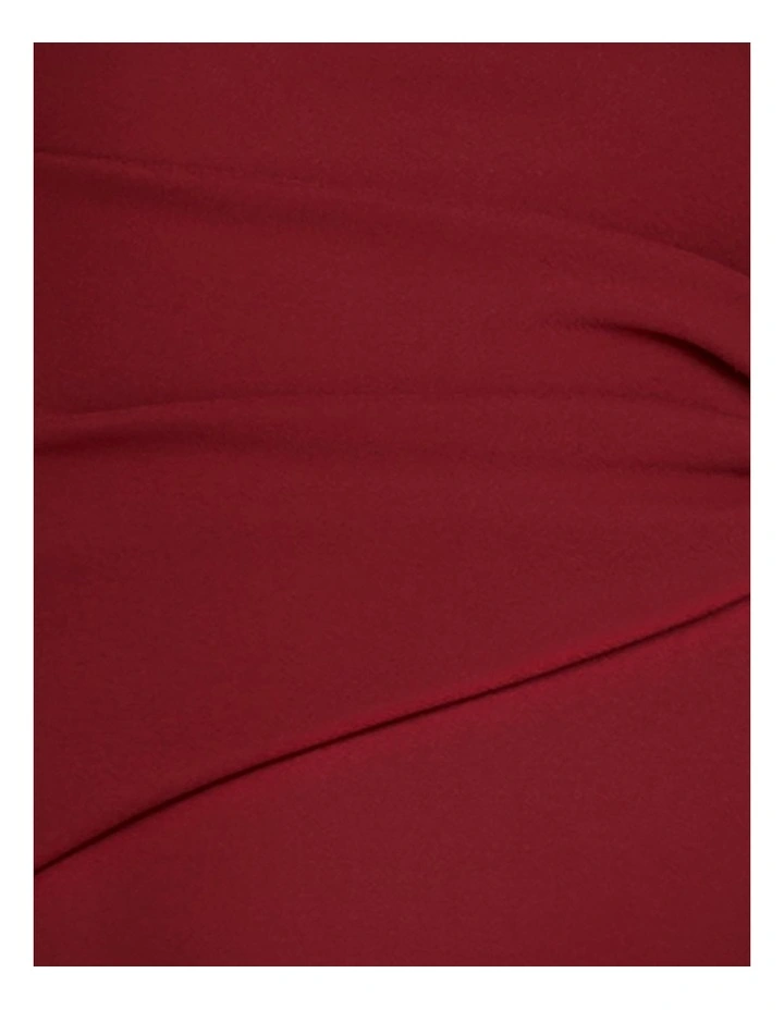 Reese One Shoulder Dress in Red image 6