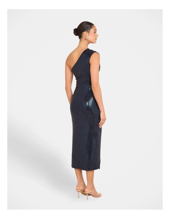 Ziino One Shoulder Dress in Blue image 2