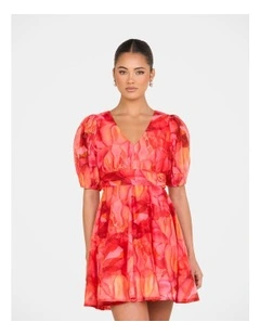 Cammi Puff Sleeve Mini Dress