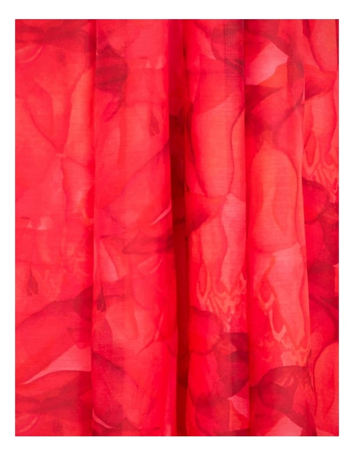 Dua Puff Sleeve Maxi Dress in Print image 6