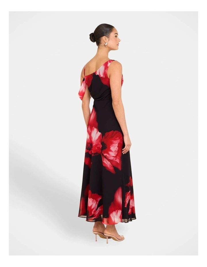 Oscar Cowl Neck Maxi Dress in Multi image 2