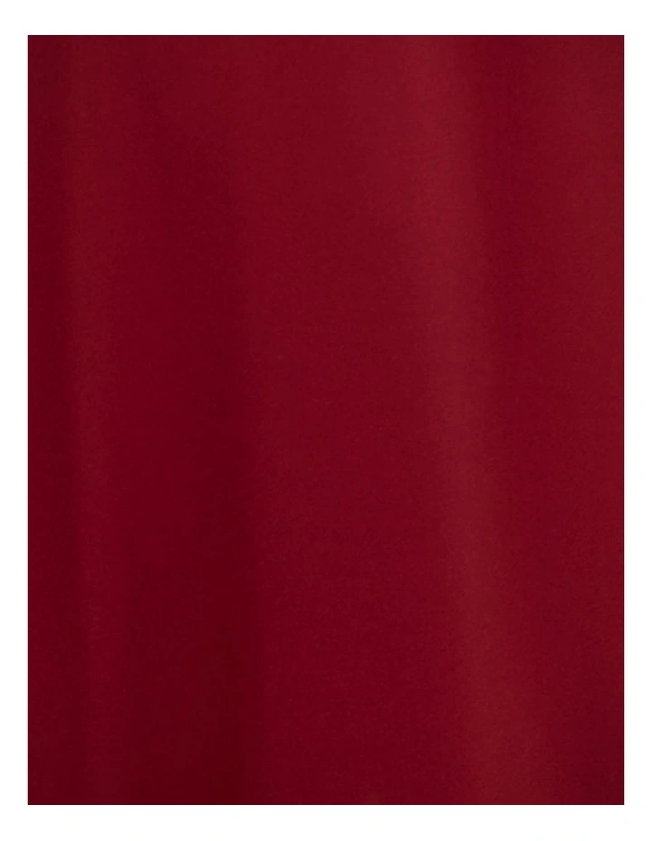 Billie High Neck Cowl Dress in Red image 6