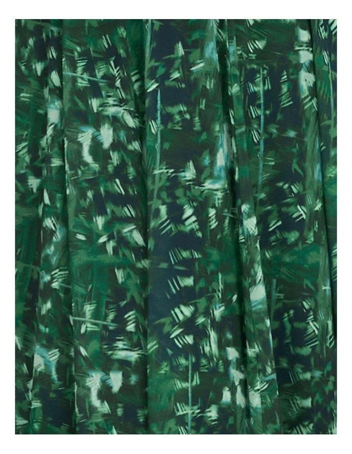 Izmir Tie Front Maxi Dress in Green image 6