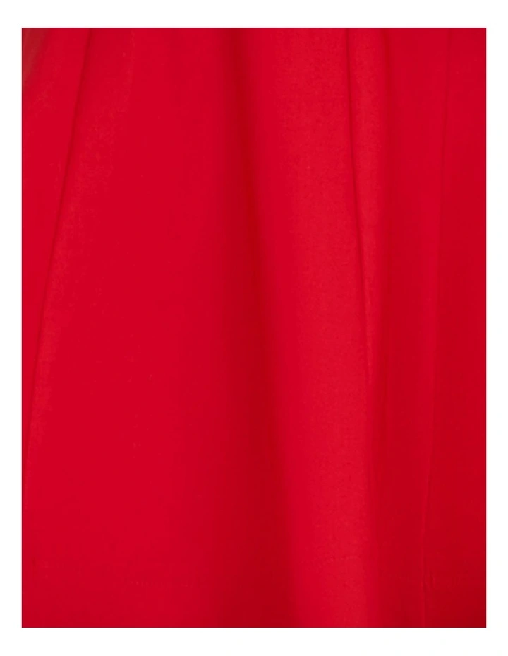 Simone Square Neck Mini Dress in Red image 6