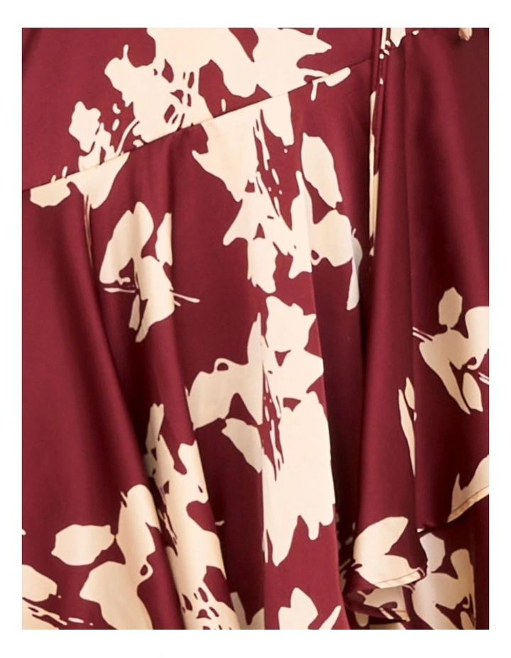 Isadora Frill Hem Mini Dress in Multi image 6