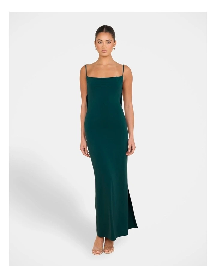 Slater Cowl Neck Gown in Blue image 1