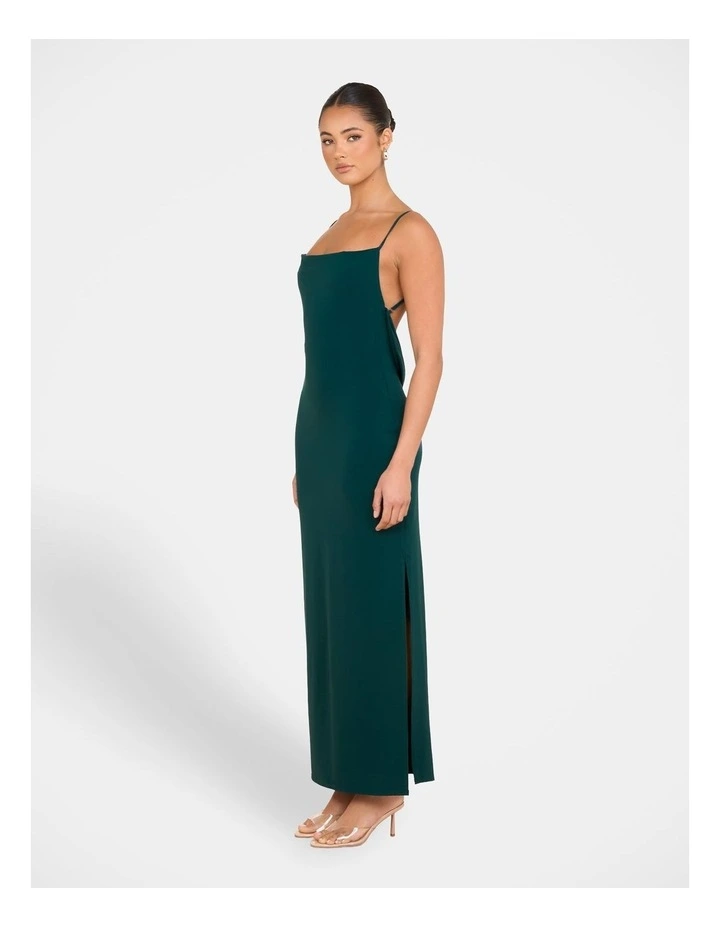 Slater Cowl Neck Gown in Blue image 3