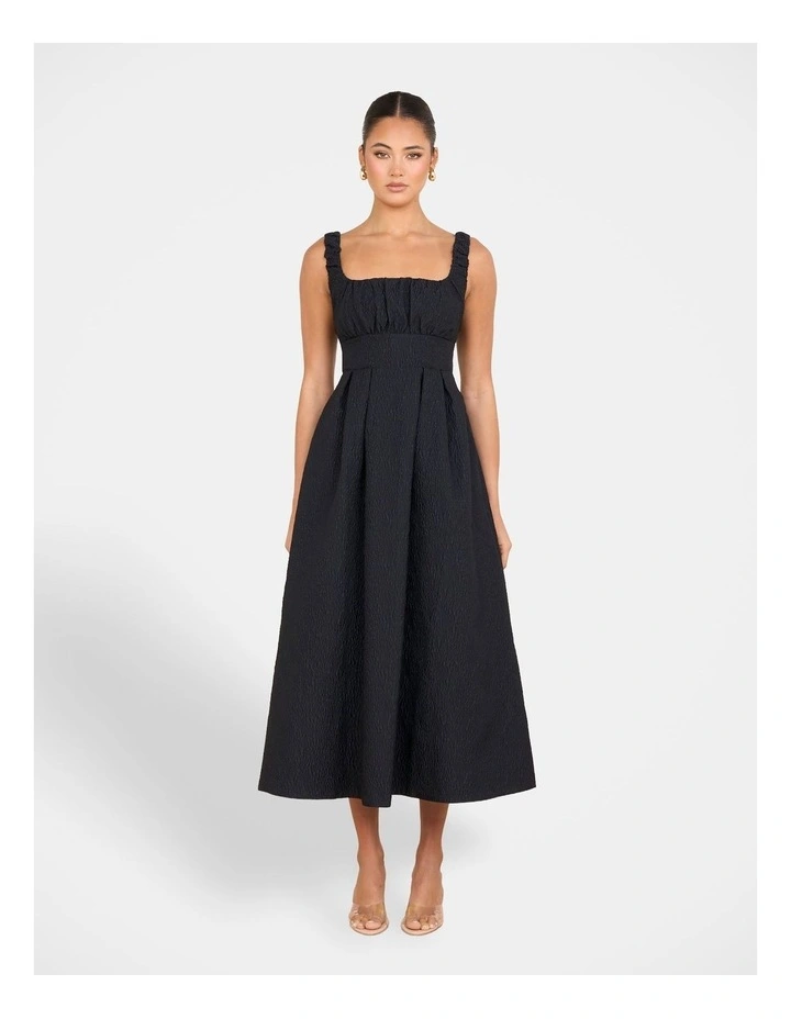Idol A-line Midi Dress in Blue image 1