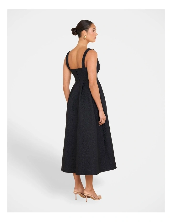 Idol A-line Midi Dress in Blue image 2