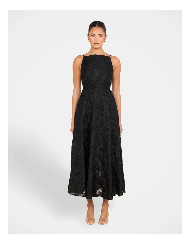 Sevyn A-line Maxi Dress in Black image 1
