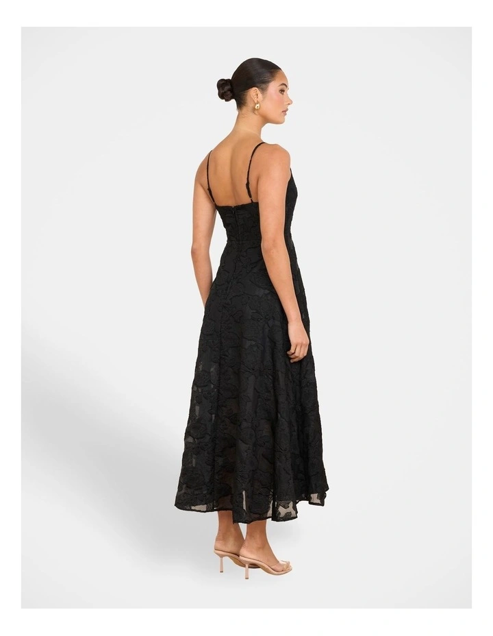 Sevyn A-line Maxi Dress in Black image 2