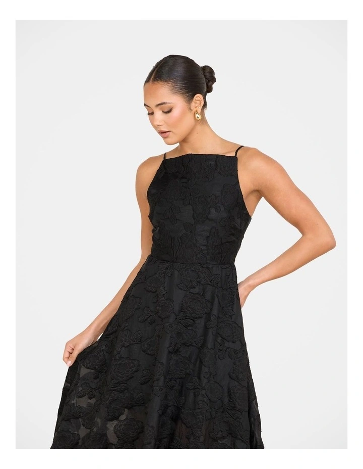 Sevyn A-line Maxi Dress in Black image 5