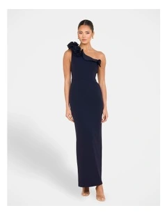 Dorame Ruffle Shoulder Maxi