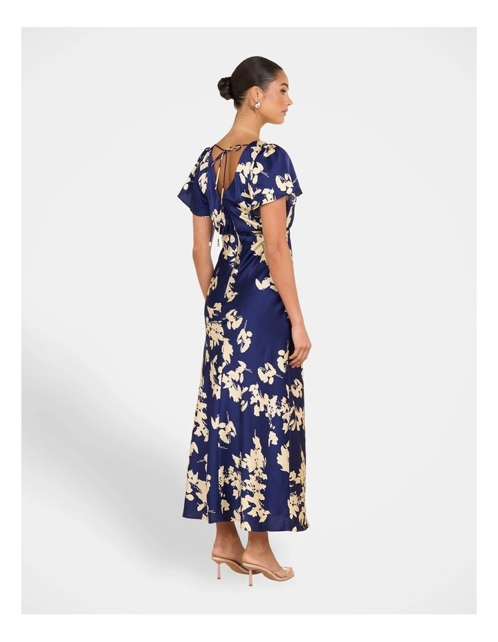 Erie Satin Maxi Dress in Print image 2