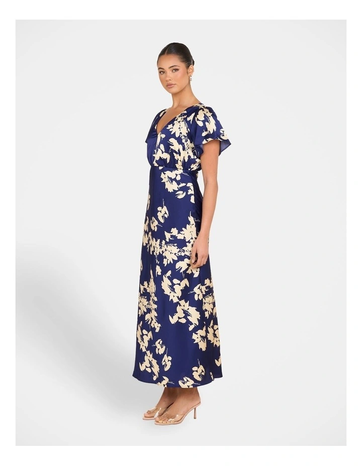 Erie Satin Maxi Dress in Print image 3
