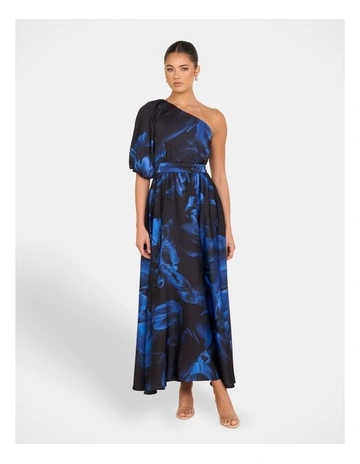 Umi One Shoulder Maxi Dress in Print