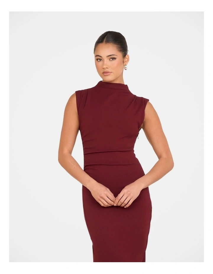 Xandria High Neck Midi Dress image 2