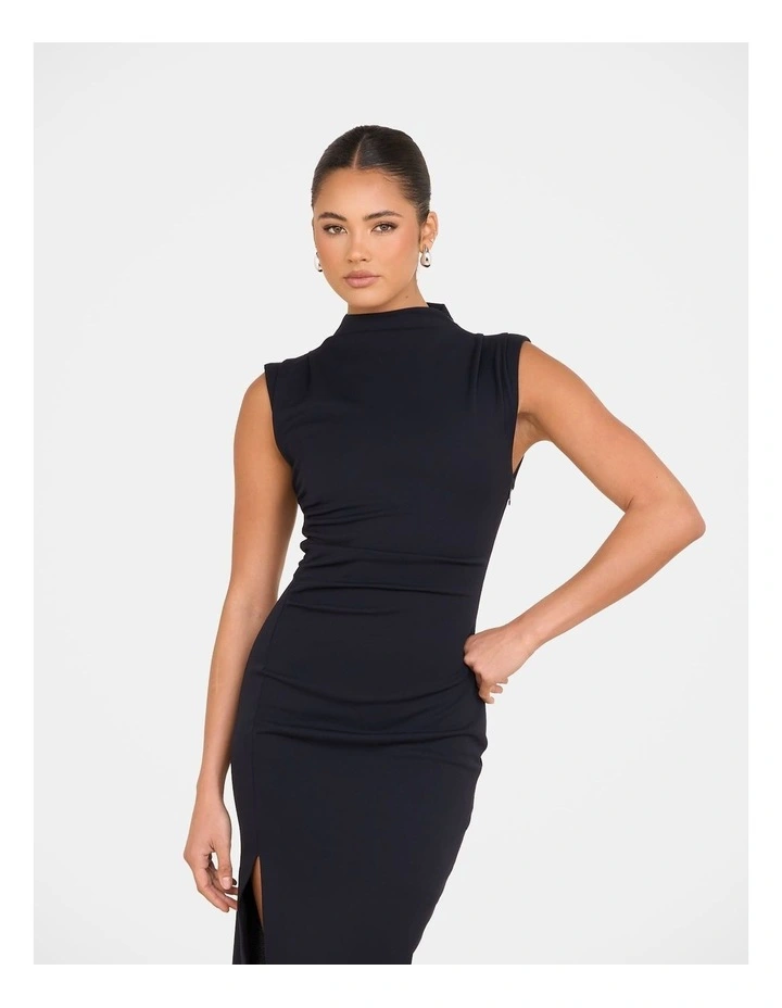 Xandria High Neck Midi Dress image 5