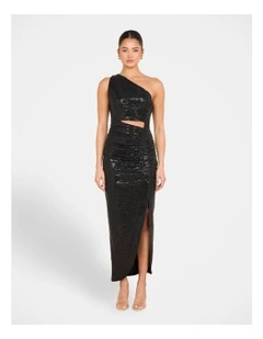 Fran One Shoulder Drape Maxi