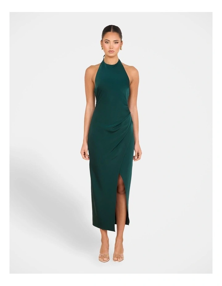 Niala Halter Satin Maxi Dress image 1