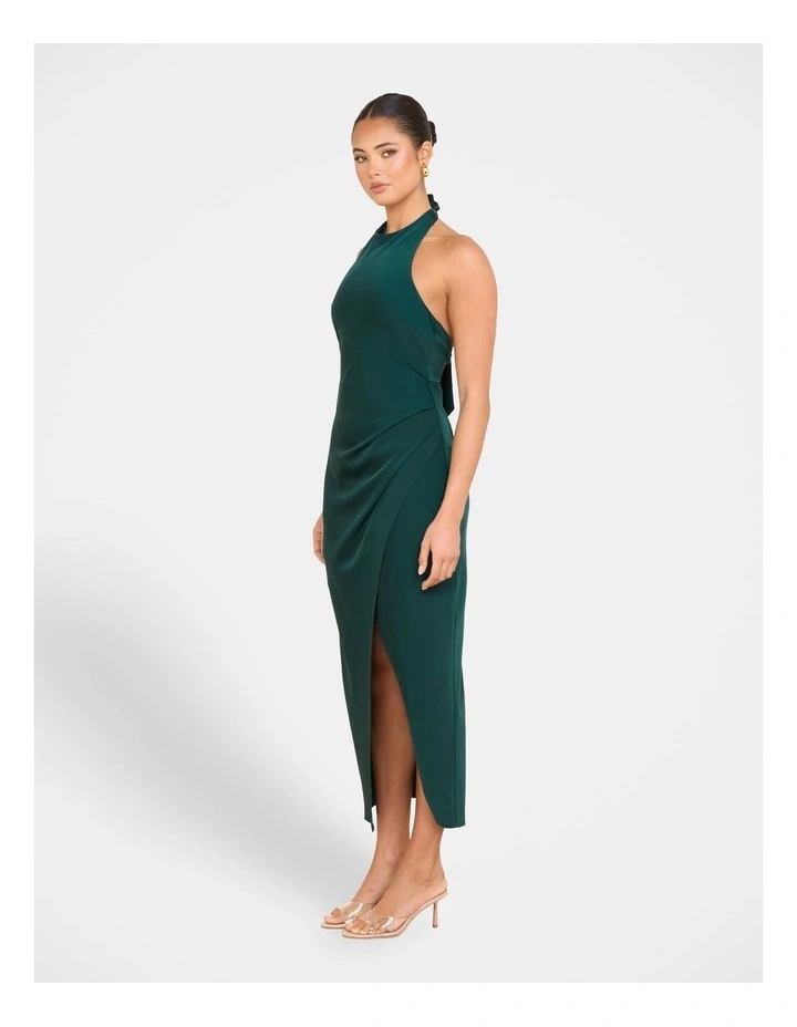 Niala Halter Satin Maxi Dress image 3