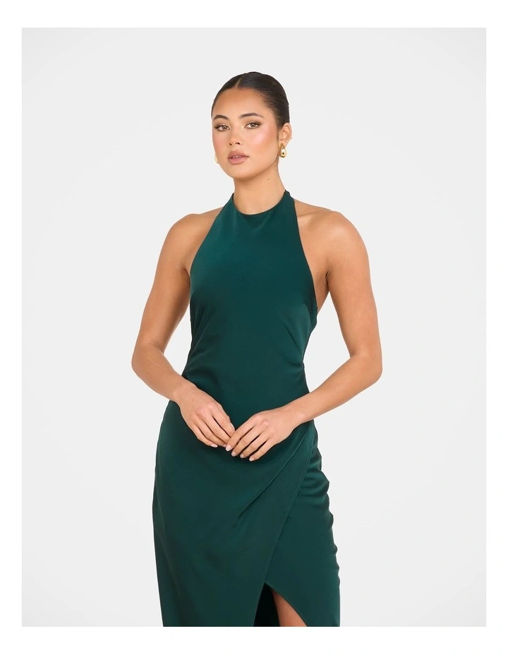 Niala Halter Satin Maxi Dress image 4