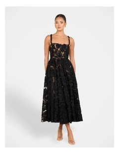 Hermione A-line Midi Dress