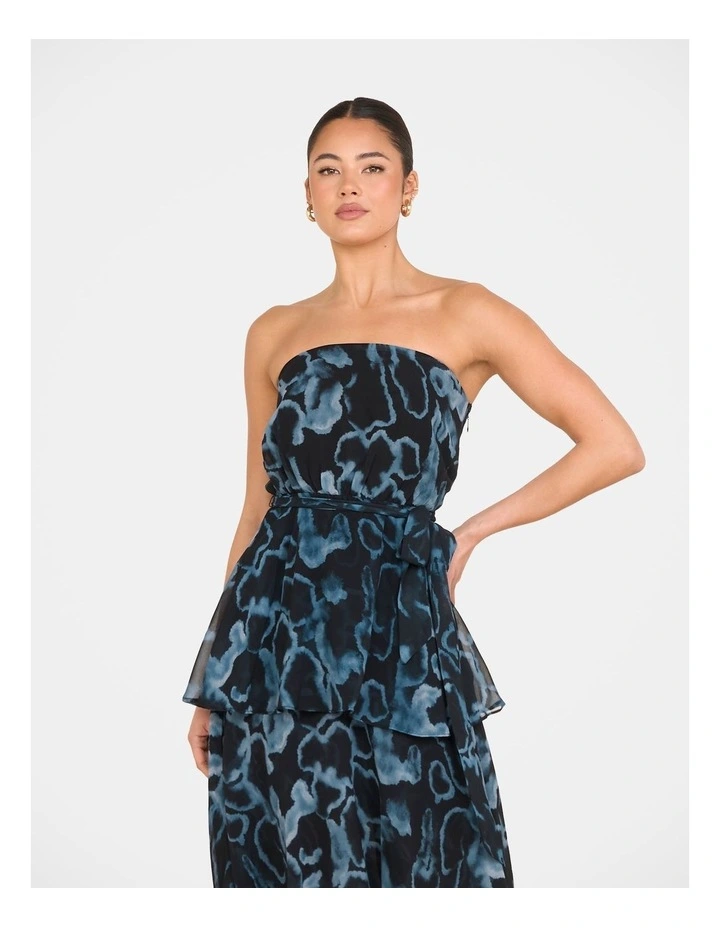 Vallia Tiered Maxi Dress in Green image 4