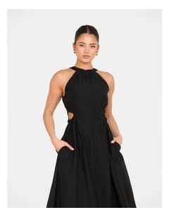 Alberta Cut Out Maxi Dress in Black