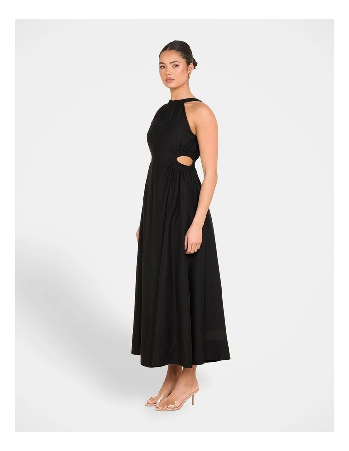 Alberta Cut Out Maxi Dress in Black image 3