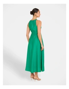 Alberta Cut Out Maxi Dress in Blue