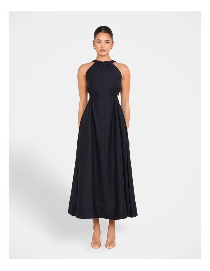 Alberta Cut Out Maxi Dress in Blue image 4