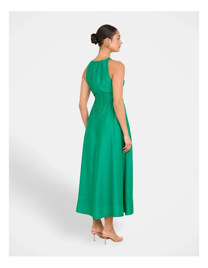 Alberta Cut Out Maxi Dress in Green image 2