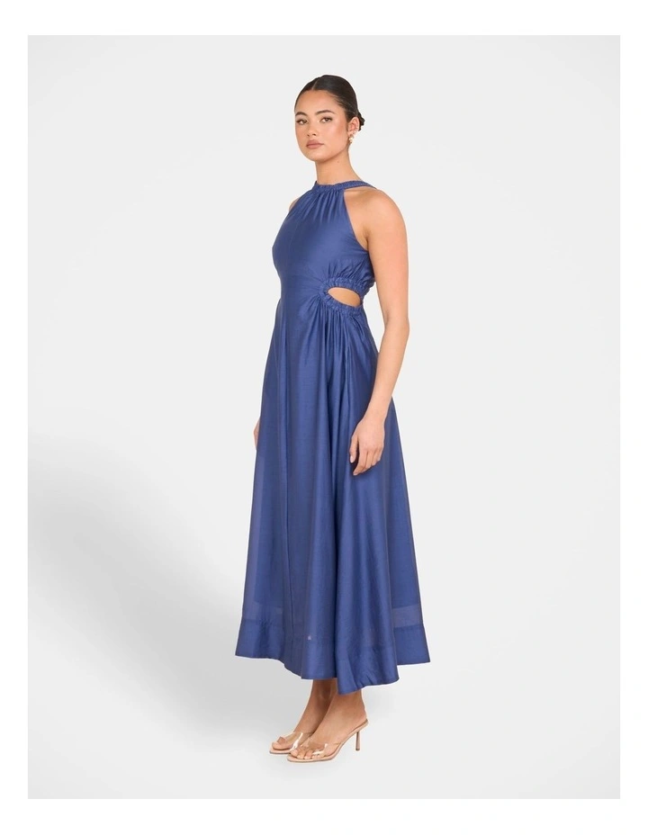 Alberta Cut Out Maxi Dress in Green image 4