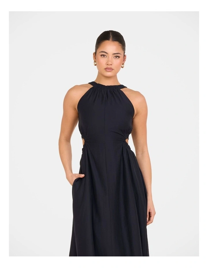 Alberta Cut Out Maxi Dress in Blue image 3