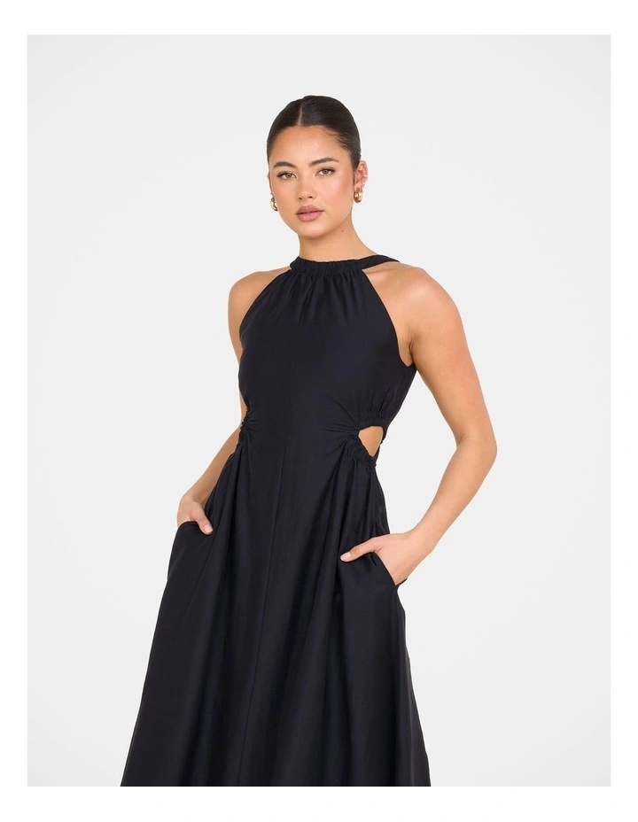 Alberta Cut Out Maxi Dress in Blue image 4