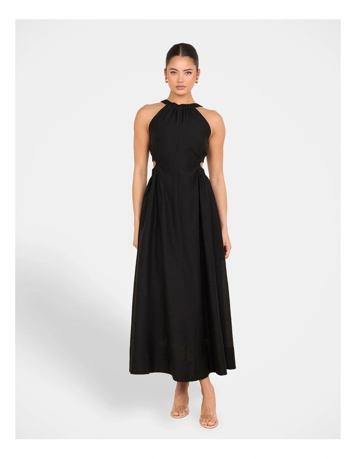 Alberta Cut Out Maxi Dress in Blue image 5