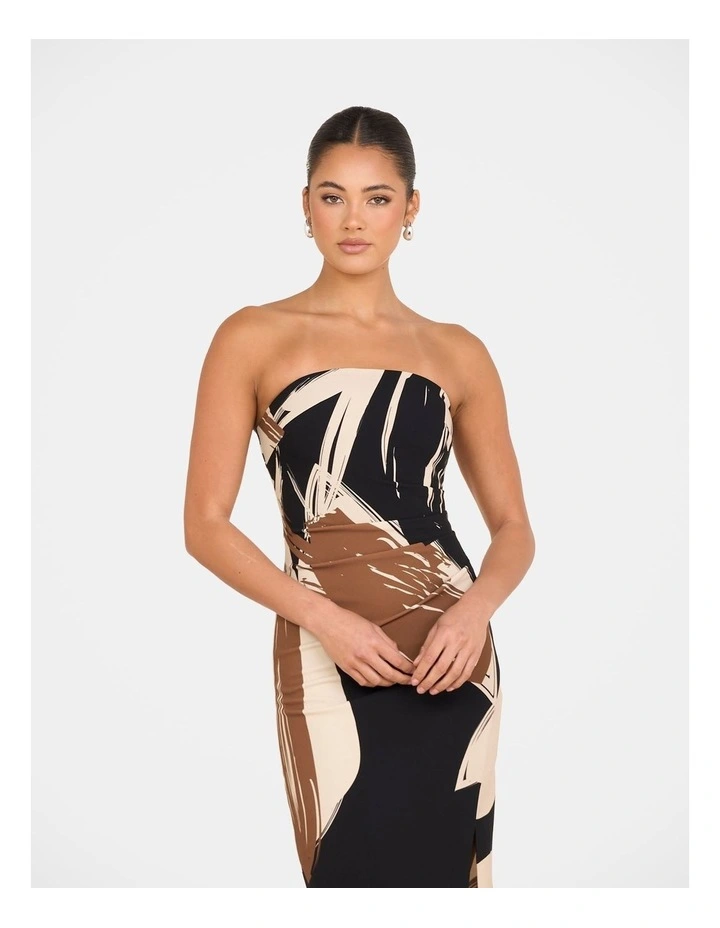Remina Strapless Maxi Dress in Multi image 4